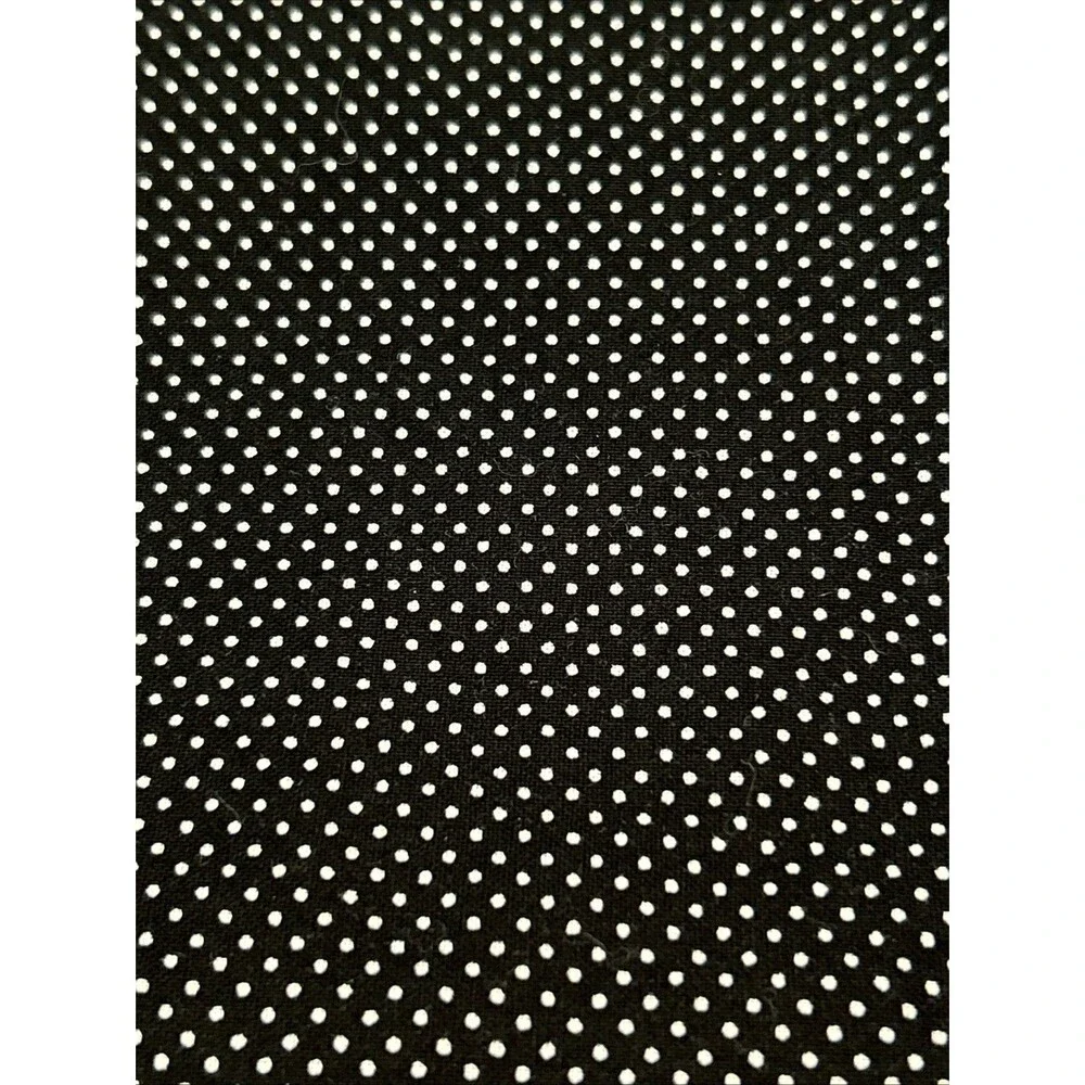 Black White Pin Polka Dot Cotton Quilting Fabric 1.6 Yd X 42